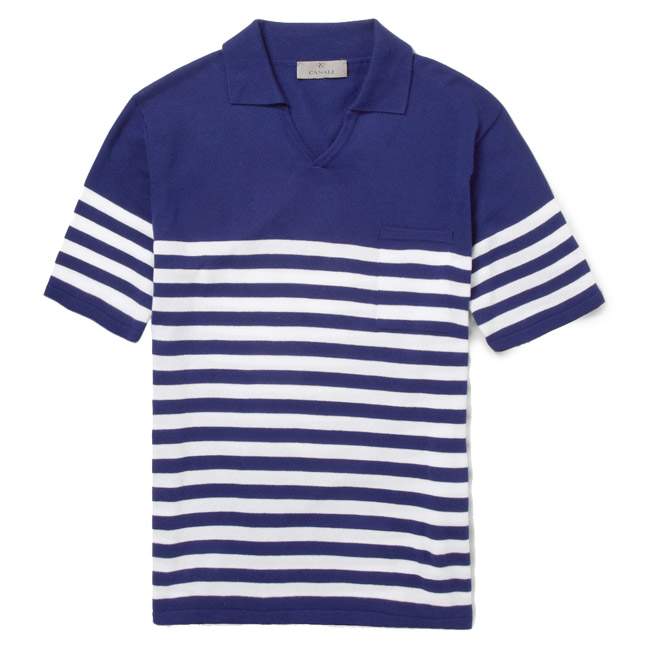 Polo Striped Knitted Cotton CANALI
